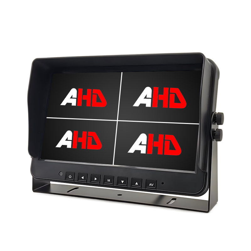 10,1 tommer 4CH AHD-indgange Quad Display Heavy Duty Vehicle Monitor