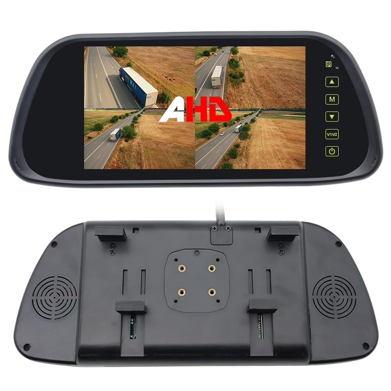 2 i 1 installation 7 tommer Quad AHD bagview spejlmonitor