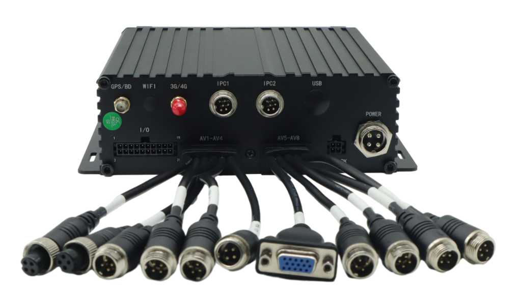 8CH HDD Vehicle Mobile DVR med GPS Wifi til lastbil
