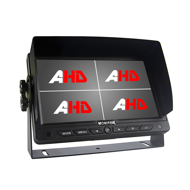 Carleader 7 tommer 4CH AHD-indgange Quad Display Heavy Duty Vehicle Monitor giver dit køretøj fuld overvågningssikkerhed