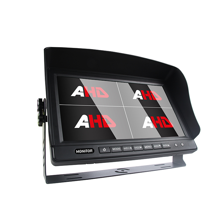 Carleader 10,1 tommer 4CH AHD-indgange Quad View Vehicle Monitor