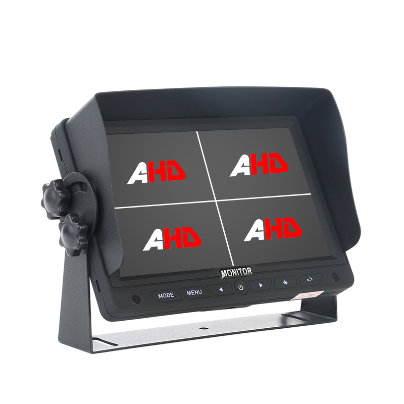 Carleader 7 tommer berøringsknapper 4CH Quad Display Vehicle AHD Monitor Carleader 7 tommer berøringsknapper 4CH Quad Display Vehicle AHD Monitor