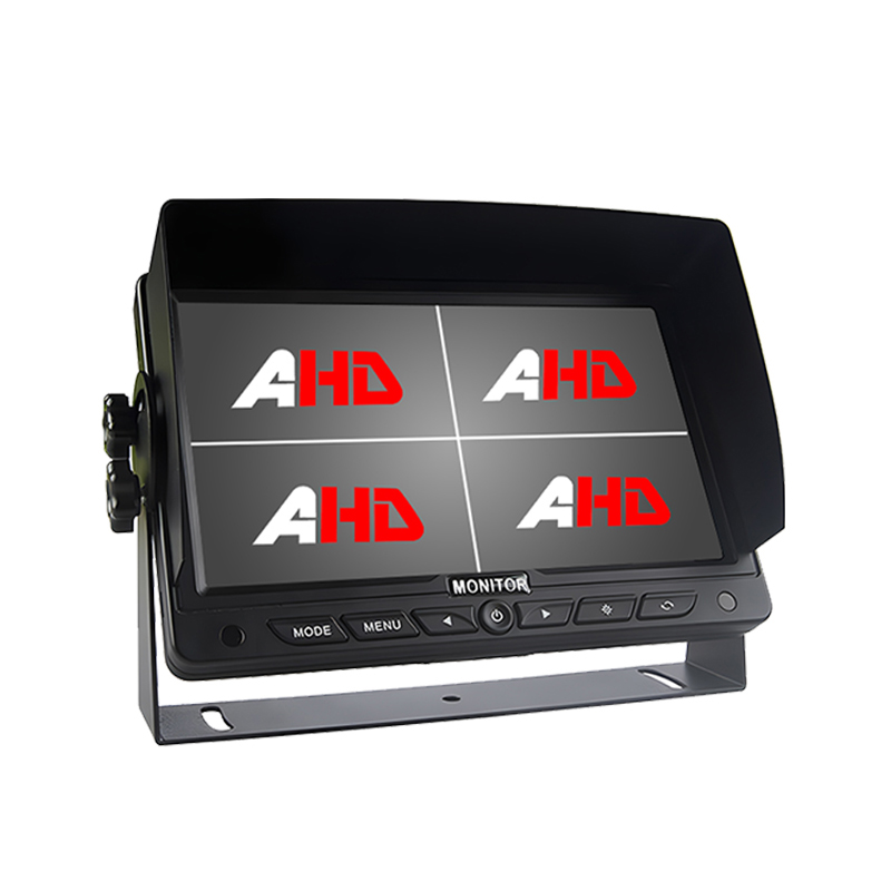 7 tommer 4CH AHD-indgange Quad Display Heavy Duty Vehicle Monitor
