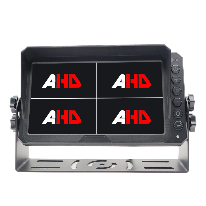7 tommer 4CH Quad Display AHD Heavy Duty Vehicle Backup Monitor
