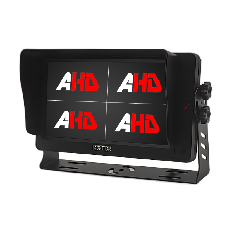 7 tommer høj lysstyrke AHD Quad View Heavy Duty Vehicle Bus Truck Monitor