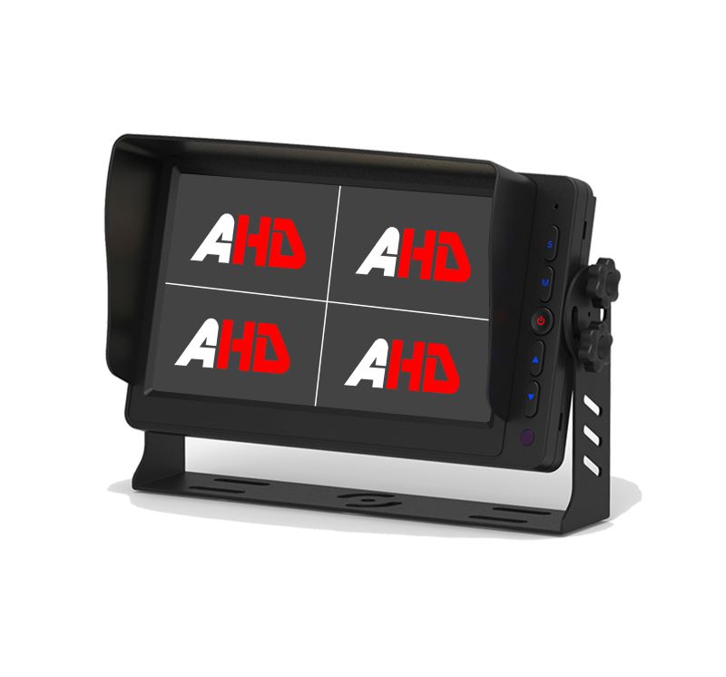 7-tommer i bil HD quad split-skærm
